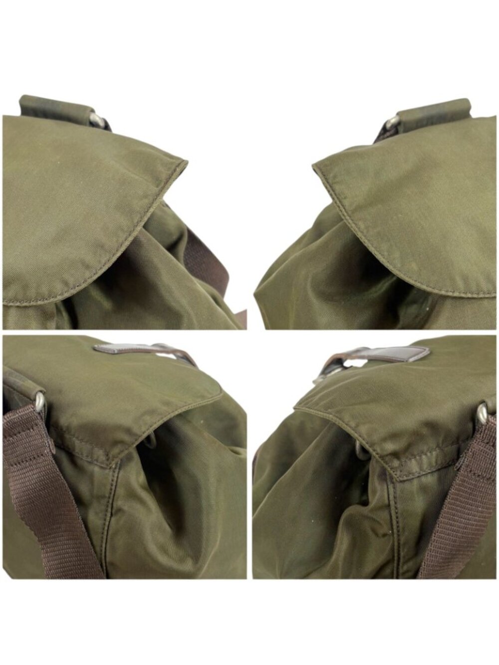 Prada Triangle Logo Drawstring Backpack Tessuto - Picture 5 of 12
